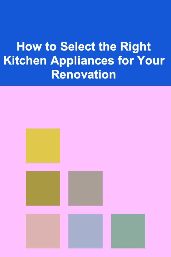 How to Select the Right Kitchen Appliances for Your Renovation
