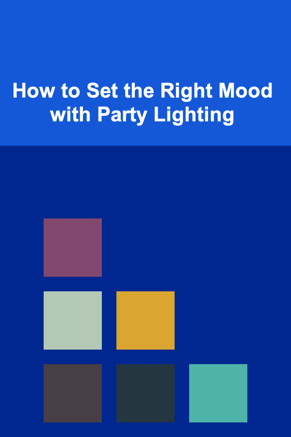 How to Set the Right Mood with Party Lighting