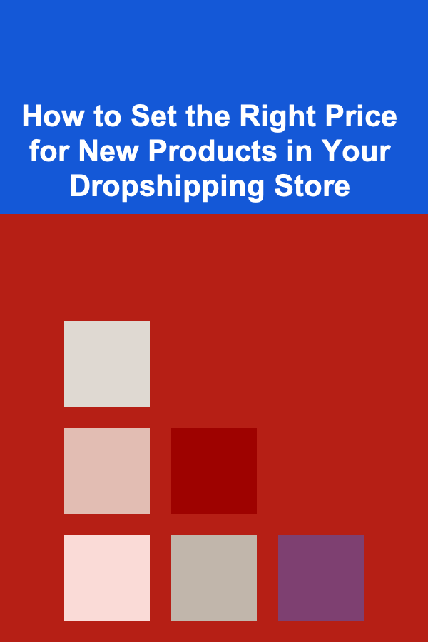 How to Set the Right Price for New Products in Your Dropshipping Store