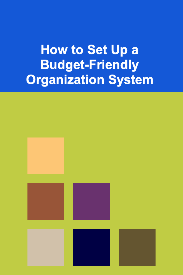 How to Set Up a Budget-Friendly Organization System