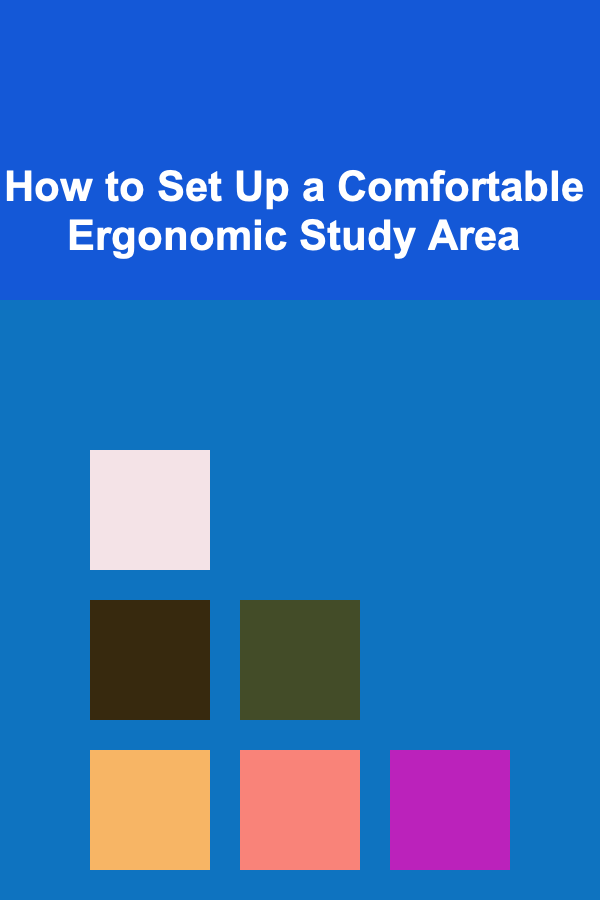 How to Set Up a Comfortable Ergonomic Study Area