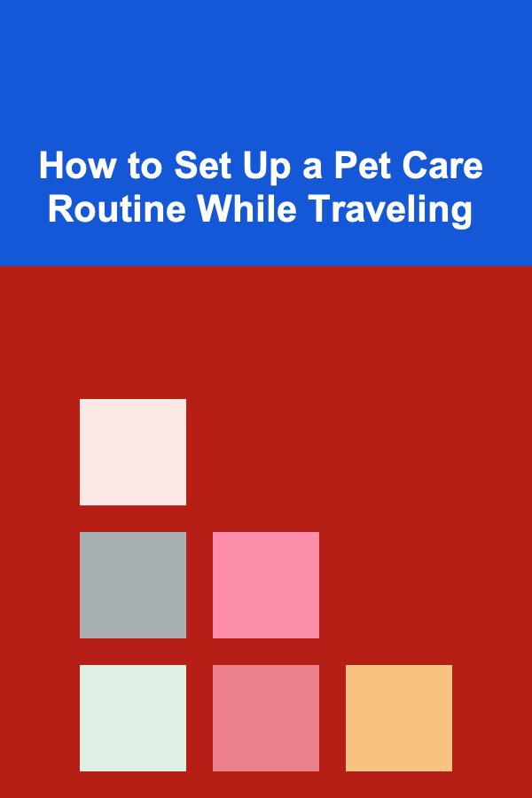 How to Set Up a Pet Care Routine While Traveling