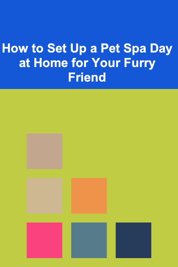 How to Set Up a Pet Spa Day at Home for Your Furry Friend
