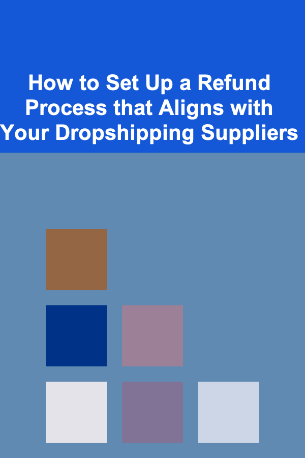 How to Set Up a Refund Process that Aligns with Your Dropshipping Suppliers