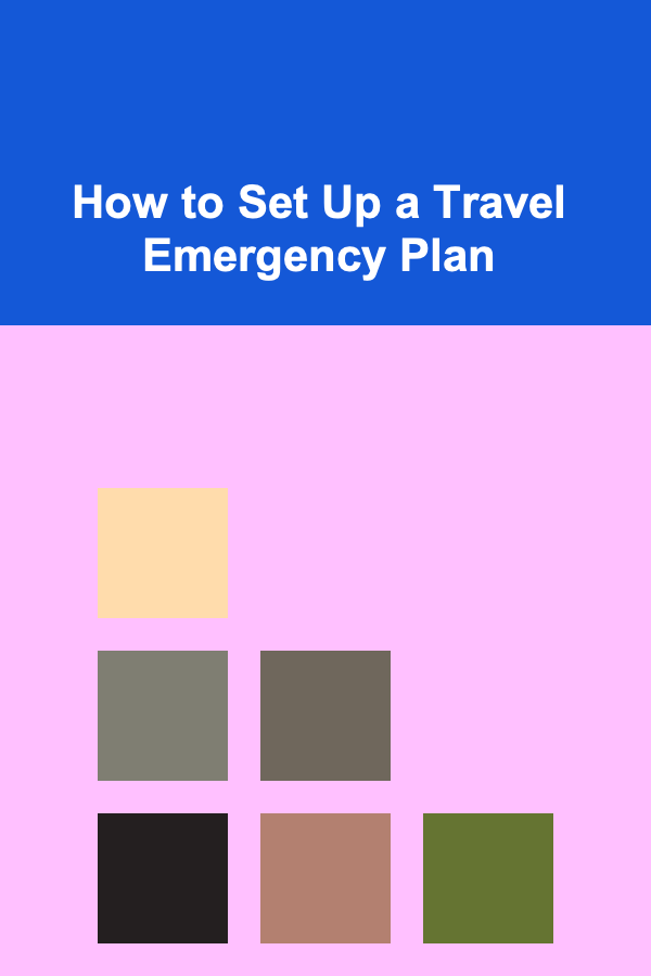 How to Set Up a Travel Emergency Plan