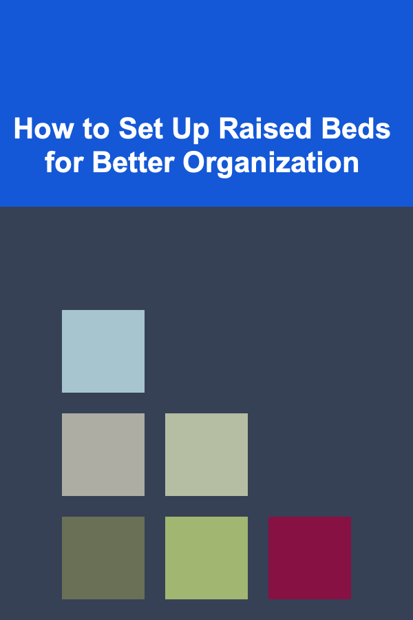 How to Set Up Raised Beds for Better Organization