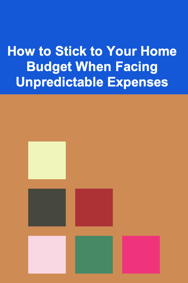 How to Stick to Your Home Budget When Facing Unpredictable Expenses