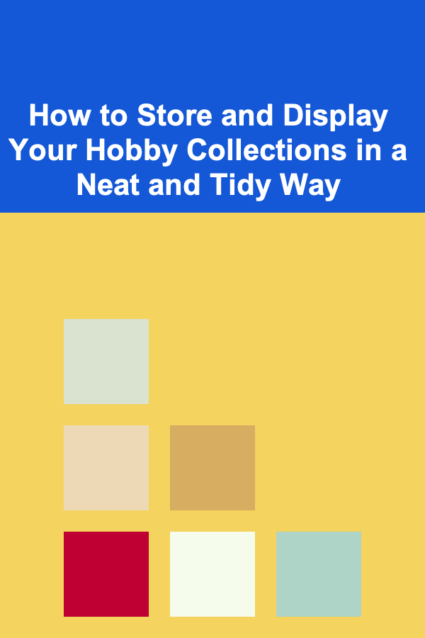 How to Store and Display Your Hobby Collections in a Neat and Tidy Way