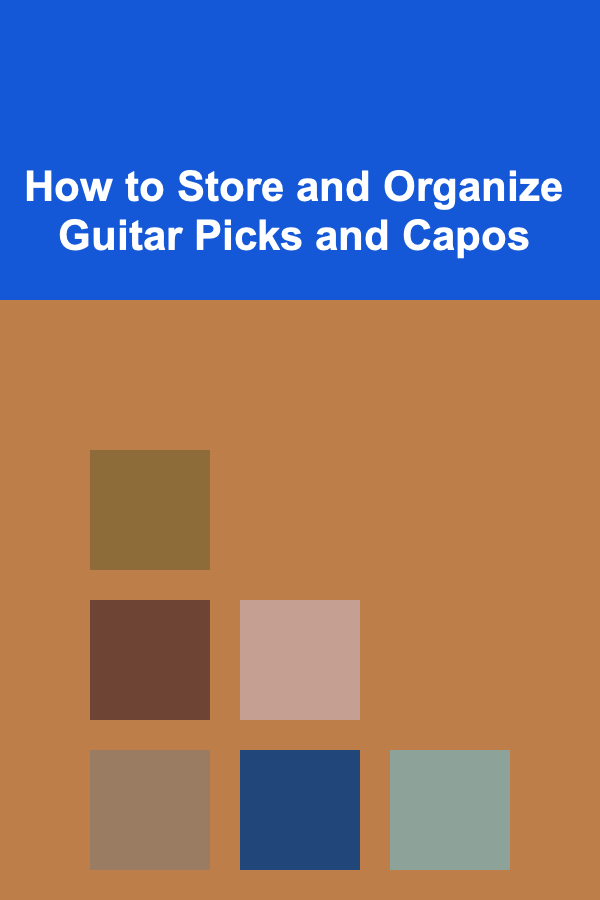 How to Store and Organize Guitar Picks and Capos