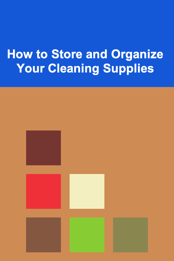 How to Store and Organize Your Cleaning Supplies