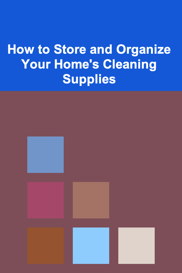 How to Store and Organize Your Home's Cleaning Supplies