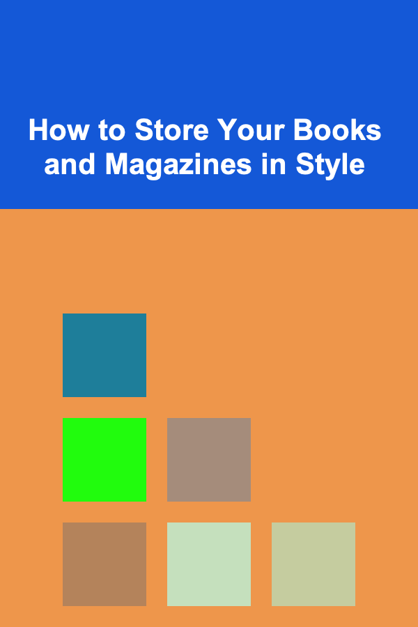 How to Store Your Books and Magazines in Style