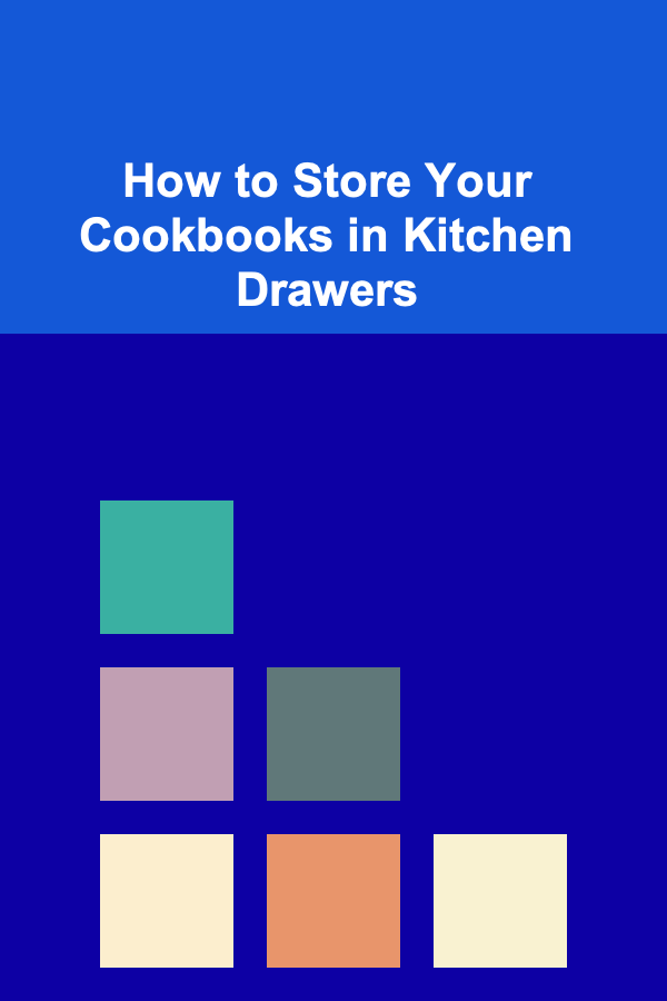 How to Store Your Cookbooks in Kitchen Drawers