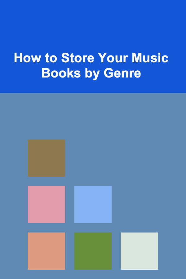 How to Store Your Music Books by Genre