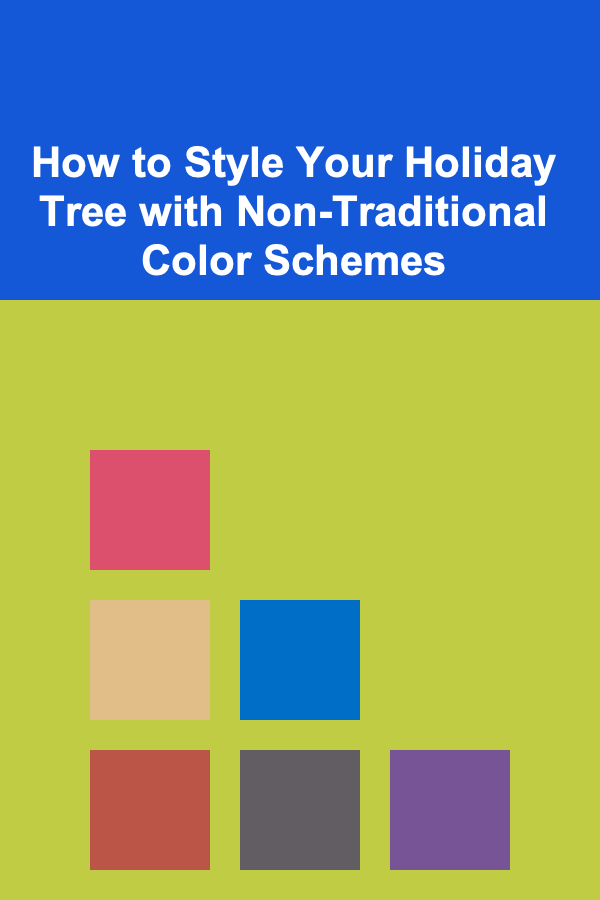 How to Style Your Holiday Tree with Non-Traditional Color Schemes