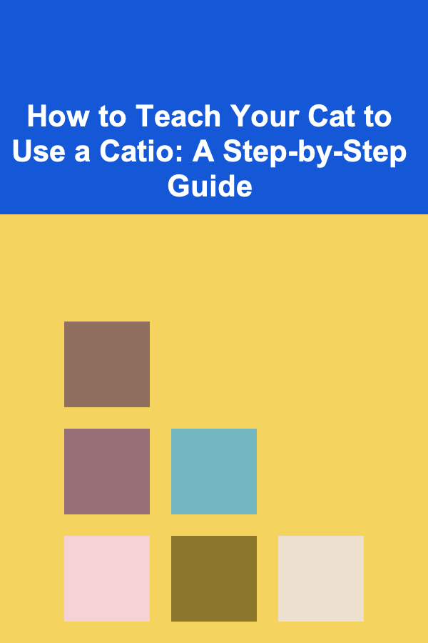 How to Teach Your Cat to Use a Catio: A Step-by-Step Guide