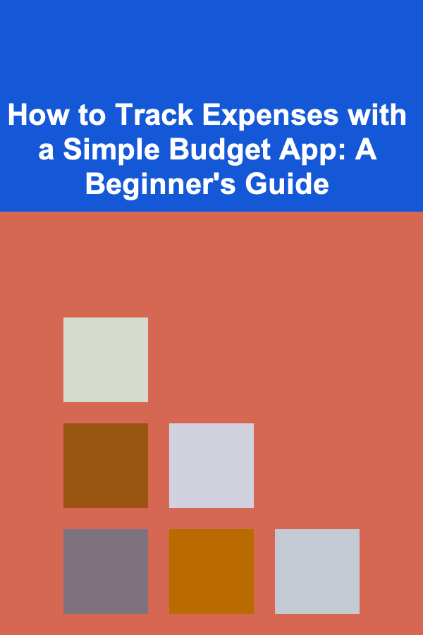 How to Track Expenses with a Simple Budget App: A Beginner's Guide