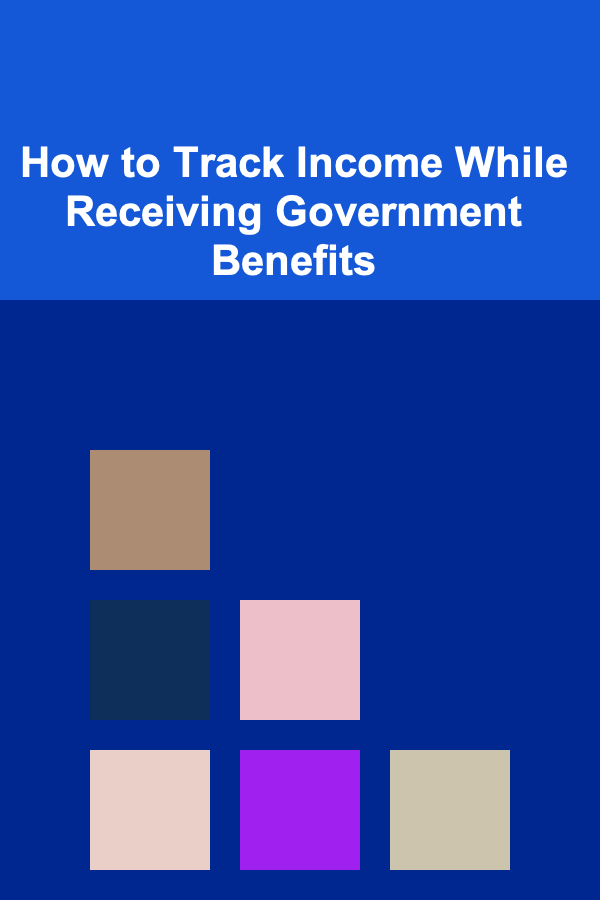 How to Track Income While Receiving Government Benefits