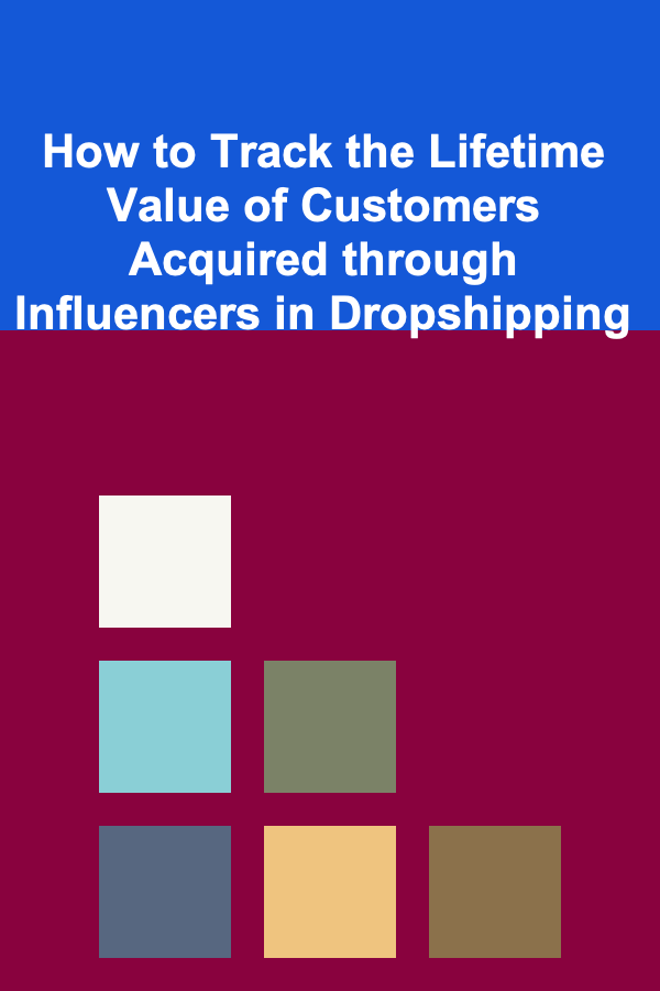How to Track the Lifetime Value of Customers Acquired through Influencers in Dropshipping