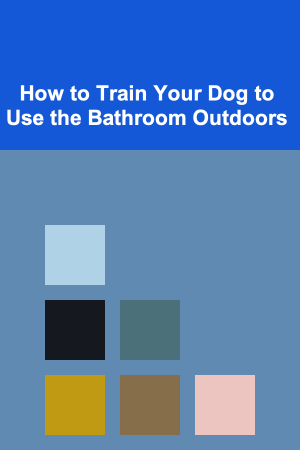 How to Train Your Dog to Use the Bathroom Outdoors