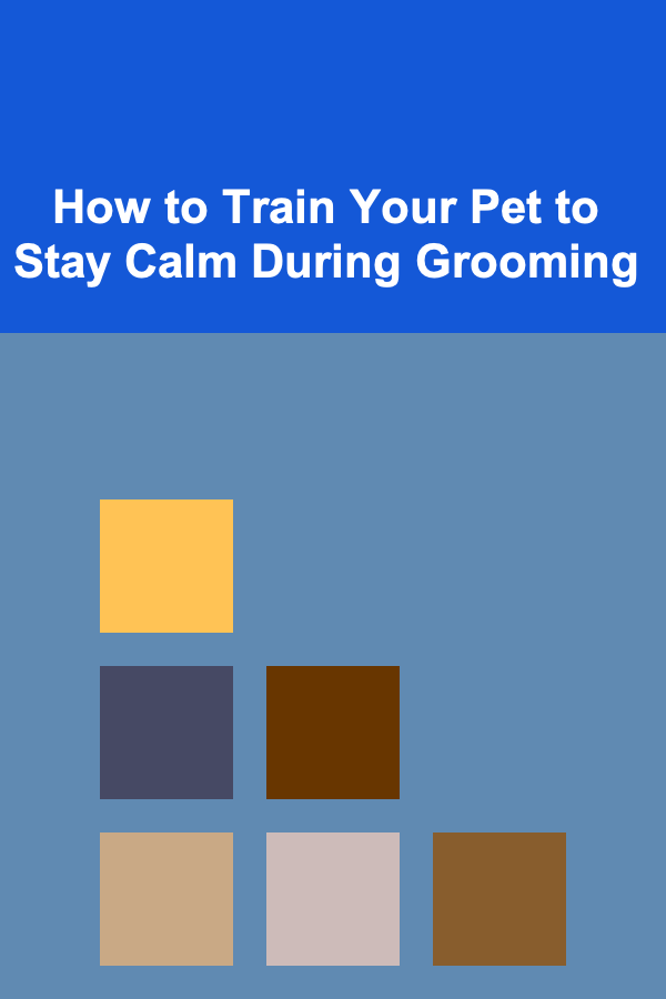 How to Train Your Pet to Stay Calm During Grooming