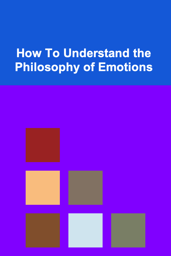 How To Understand the Philosophy of Emotions
