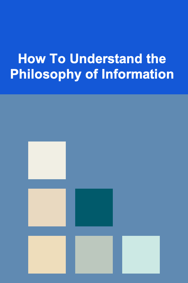 How To Understand the Philosophy of Information