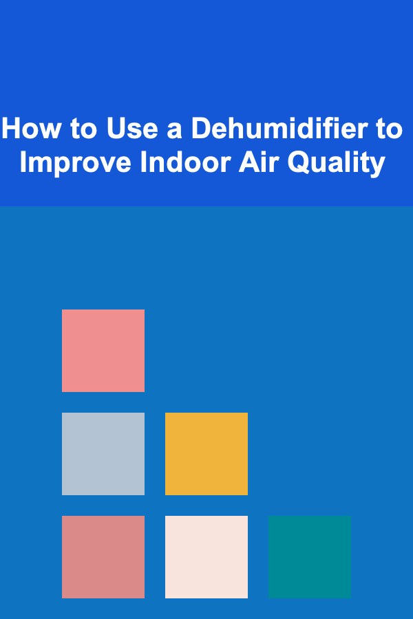 How to Use a Dehumidifier to Improve Indoor Air Quality