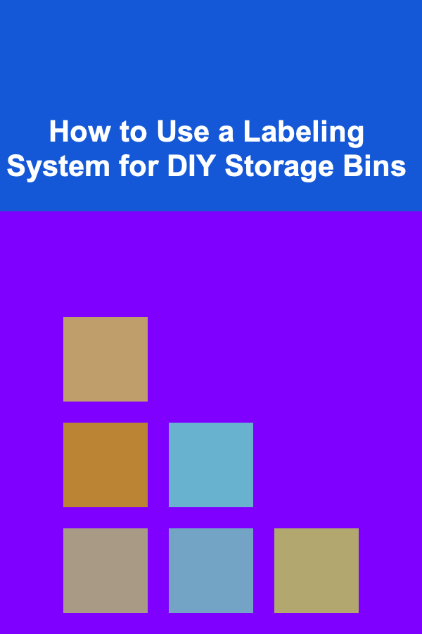 How to Use a Labeling System for DIY Storage Bins