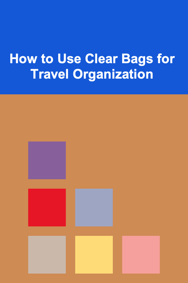 How to Use Clear Bags for Travel Organization
