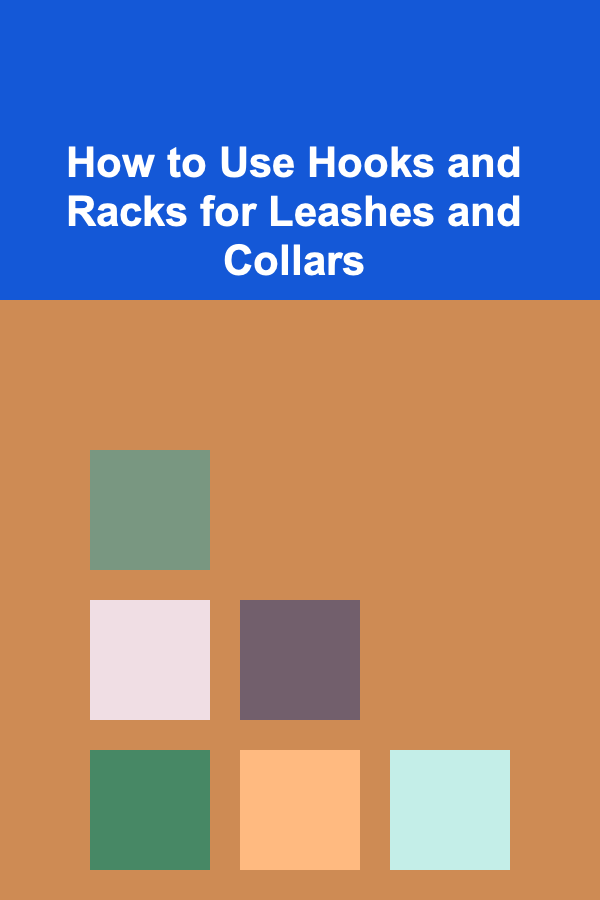 How to Use Hooks and Racks for Leashes and Collars