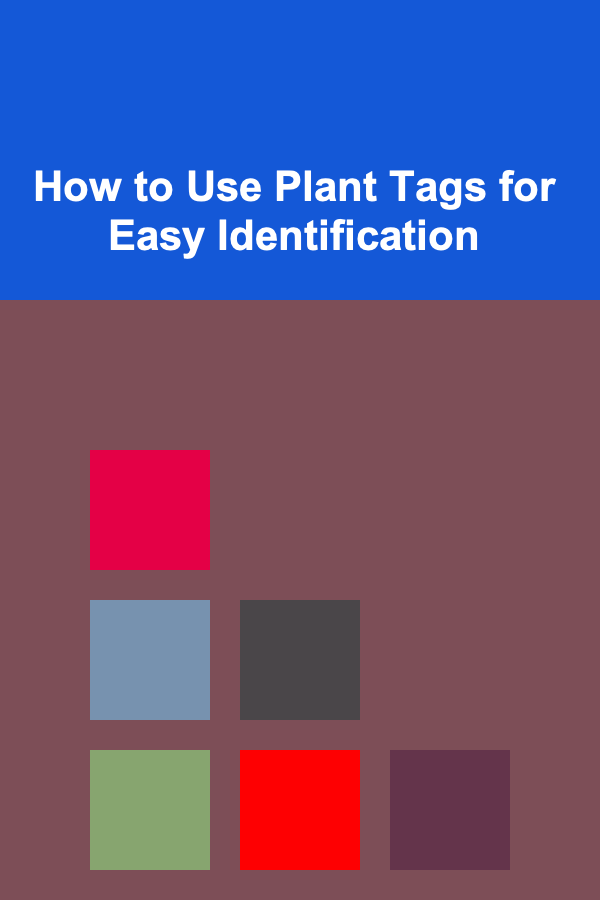 How to Use Plant Tags for Easy Identification
