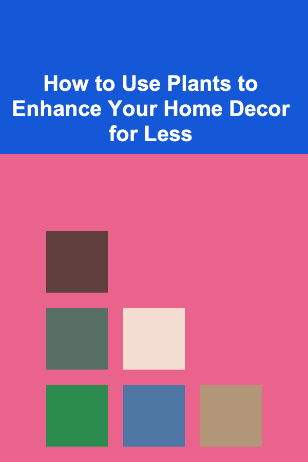 How to Use Plants to Enhance Your Home Decor for Less