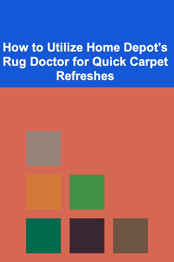 How to Utilize Home Depot's Rug Doctor for Quick Carpet Refreshes