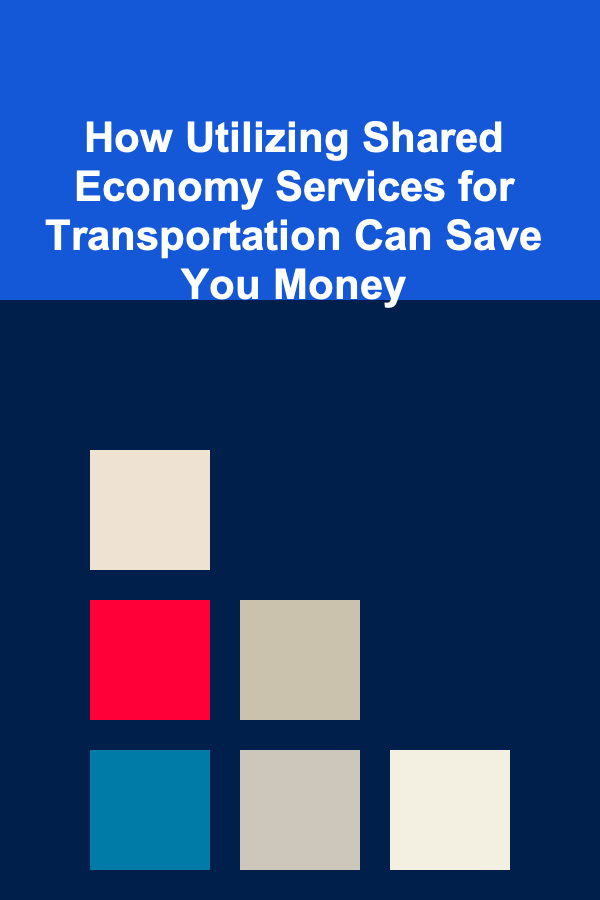 How Utilizing Shared Economy Services for Transportation Can Save You Money