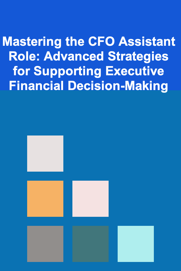 Mastering the CFO Assistant Role: Advanced Strategies for Supporting Executive Financial Decision-Making