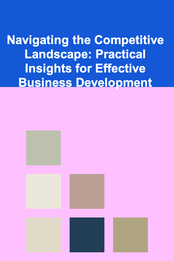 Navigating the Competitive Landscape: Practical Insights for Effective Business Development