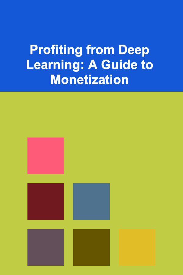 Profiting from Deep Learning: A Guide to Monetization