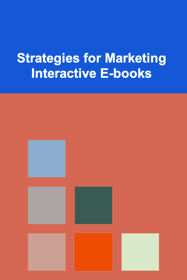 Strategies for Marketing Interactive E-books