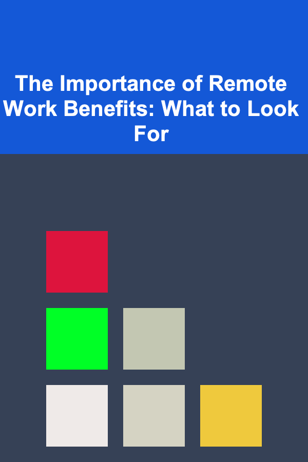 The Importance of Remote Work Benefits: What to Look For