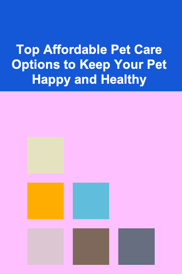 Top Affordable Pet Care Options to Keep Your Pet Happy and Healthy