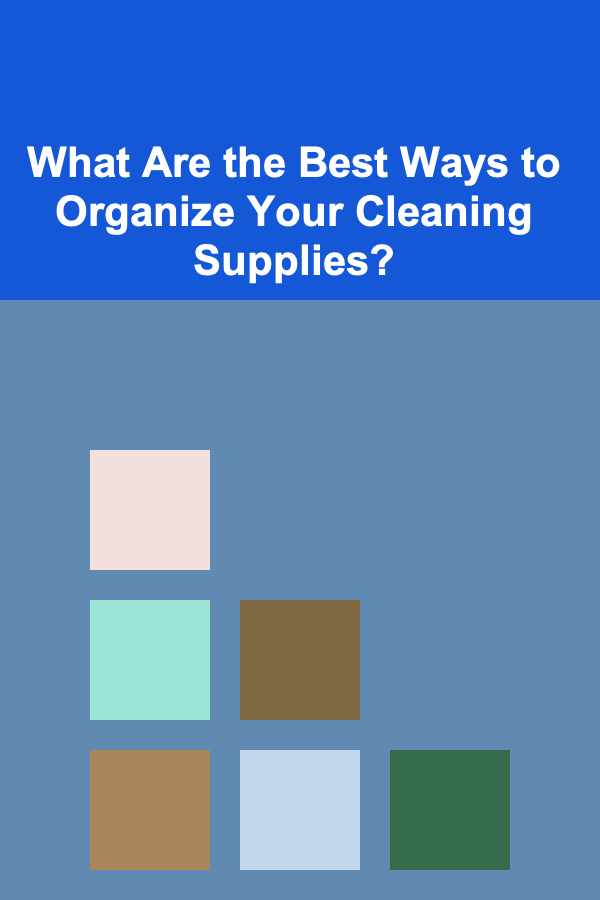 What Are the Best Ways to Organize Your Cleaning Supplies?