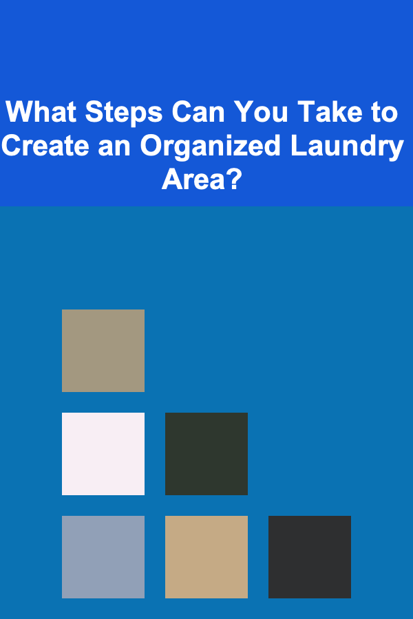 What Steps Can You Take to Create an Organized Laundry Area?