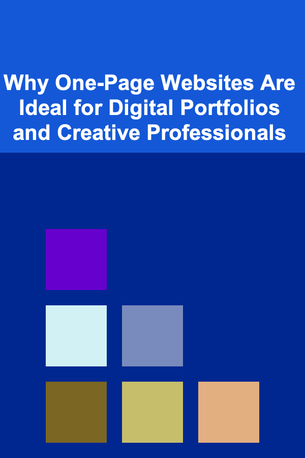 Why One-Page Websites Are Ideal for Digital Portfolios and Creative Professionals