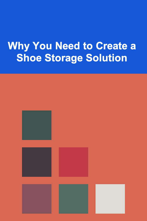 Why You Need to Create a Shoe Storage Solution